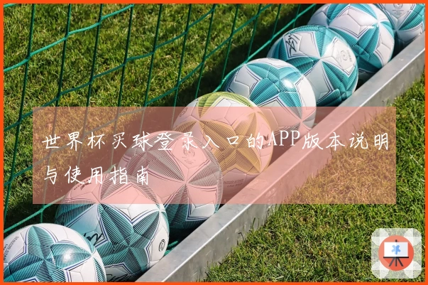 世界杯买球登录入口的APP版本说明与使用指南
